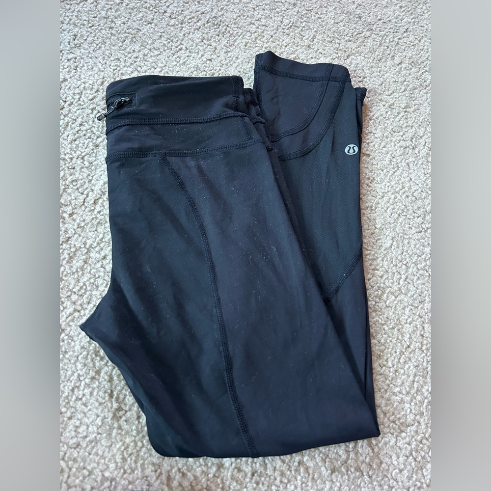 Lululemon cropped leggings size 2 black